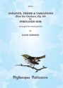 Fernando Sor Arr: David Johnson Andante, Theme and Variations (Duo for Guitars, Op. 34) wind quintet