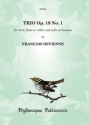 Trio op.19,1 for 2 flutes (flute adn violin) and bassoon) (cello) score and parts