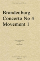 Johann Sebastian Bach, Brandenburg Concerto 4, Movement 1 Streichquartett Stimmen-Set