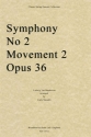 Ludwig van Beethoven, Symphony No. 2 Movement 2, Opus 36 Streichquartett Stimmen-Set