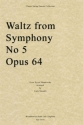 Pyotr Ilyich Tchaikovsky, Waltz from Symphony No. 5, Opus 64 Streichquartett Partitur