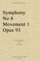 Ludwig van Beethoven, Symphony No. 8 Movement 1, Opus 93 Streichquartett Stimmen-Set