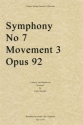 Ludwig van Beethoven, Symphony No. 7 Movement 3, Opus 92 Streichquartett Partitur