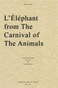 Camille Saint-Sans, L'Elephant from The Carnival of The Animals Blechblserquintett Partitur + Stimmen