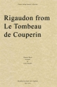 Maurice Ravel, Rigaudon from Le Tombeau de Couperin Streichquartett Partitur