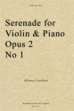 Alfonso Cavallaro, Serenade for Violin/Piano, Op. Posth 2 No.1 Violine und Klavier Buch