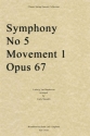 Ludwig van Beethoven, Symphony No 5, Movement 1, Opus 67 Streichquartett Stimmen-Set