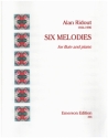 6 Melodies for flute (oboe) and piano