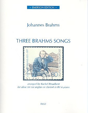 3 Brahms Songs for oboe (cor anglais/clarinet) and piano