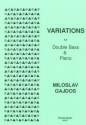 Miloslav Gajdos Variations double bass & piano