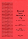 Tony Osborne Words: William Shakespeare Sonnet for a Summer's Day solo songs, voice (medium), voice & piano