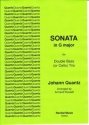 Sonata g major for 3 double basses or cellos score and parts