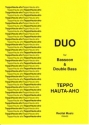 Teppo Hauta-aho Duo bassoon & double bass, cello & double bass, double bass & other instru