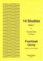 Frantisek Cerny Ed: David Heyes 14 Studies (Book 1) double bass & piano