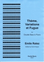 Emile Ratez Ed: David Heyes Theme, Variations et Fugue double bass & piano
