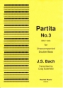 Partita no.3 BWV1006 for double bass