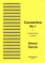 Simon Garcia Concertino No.1 double bass & piano