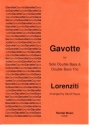 Lorenziti Arr: David Heyes Gavotte (Solo Bass & Bass Trio) double bass quartet