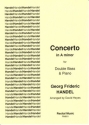 George Frideric Handel Arr: David Heyes Concerto in A minor (Solo Tuning) double bass & piano