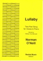Norman O'Neill Lullaby choral (unison or 2 part)