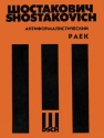 Dimitri Shostakovich, Raiok Anti Formaliste Gemischter Chor Buch