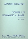 Comme un hommage  Ravel tude mlodique no.3 pour guitare