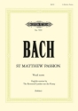 Bach, Johann Sebastian, St Matthew Passion