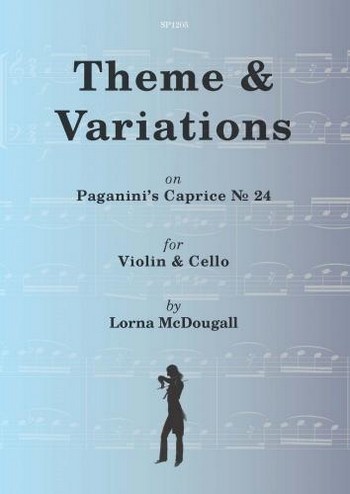 Theme and Variations on Paganini's Caprice no.24 for violin and cello score and parts