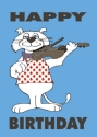 Artist: Barry Lee Cat playing Violin: Birthday Card greetings cards