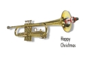 : Trumpet Christmas Card greetings cards