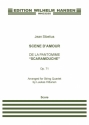 Jean Sibelius, Scene D'Amour Streichquartett Partitur