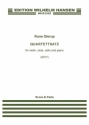 Rune Glerup, Quartettsatz Work No. 14B Violin, Viola, Cello and Piano Set