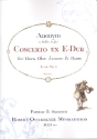 Concerto ex E-Dur fr Horn, Oboe d'amore und Bass Partitur und Stimmen