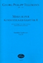 Missa super Komm heiliger Geist TWV9:10 und TWV9:11 fr gem Chor und Bc (Instrumente ad lib) Partitur (Bc nicht ausgesetzt)