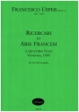 Ricercari et Arie Francesi  Quattro Voci fr 4 Viole da gamba Partitur