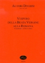 Vespero della beata vergine alla romana fr 4 Stimmen (gem Chor SATB) und Bc Partitur (Bc nicht ausgesetzt)