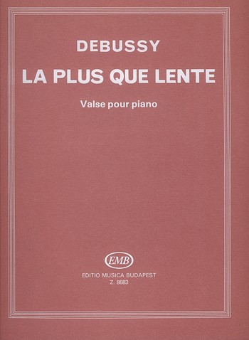 La plus que lente Valse pour piano Solymos, Peter, Ed