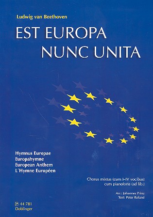 Est Europa nunc unita fr gem Chor und Klavier ad lib.,  Chorpartitur Europahymne