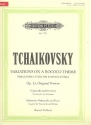 Variations on a rococo theme op.33 for violoncello and orchestra for Violoncello and piano