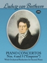 Piano concertos nos.4 and 5 (Emperor) for piano with orchestral reduction for second piano