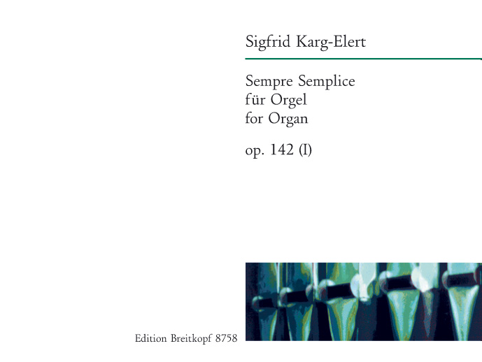 Sempre semplice op.142,1 fr Orgel