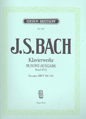 Klavierwerke Band 17: Toccaten BWV910-913 fr Klavier