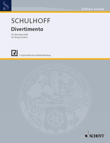 Divertimento op. 14 WV 32 fr Streichquartett Partitur und Stimmen