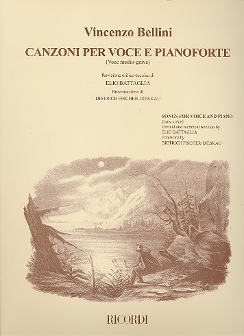 Canzoni per voce medio-grave e pianoforte Battaglia, E., rev.