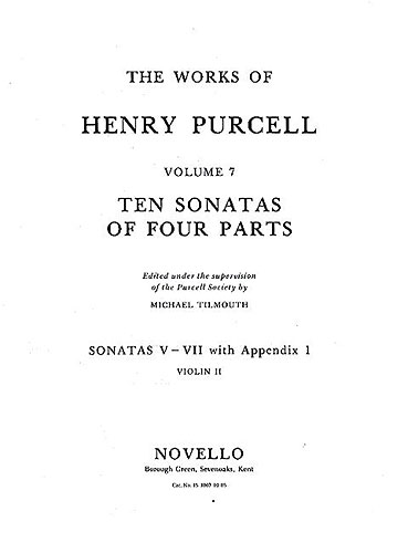 10 sonatas of 4 parts nos1-4 for 2 violins, violoncello and bass violin 2