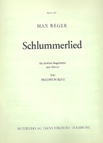 Schlummerlied fr mittlere Singstimme und Klavier