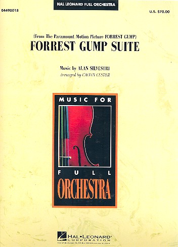 Forrest Gump Suite for full orchestra score and parts