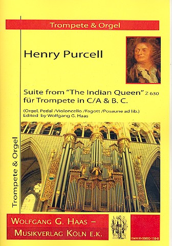 Suite from the indian queen for trumpet and organ Wisskirchen, Paul, Arr.