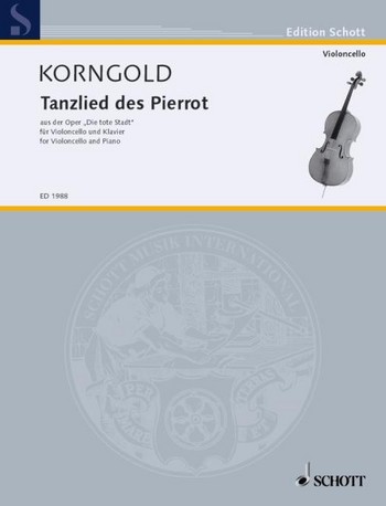 Tanzlied des Pierrot (aus 'Die tote Stadt') fr Violoncello und Klavier