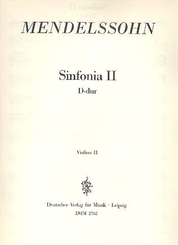Sinfonia D-Dur Nr.2 fr Streichorchester Violine 2